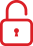 Red lock icon