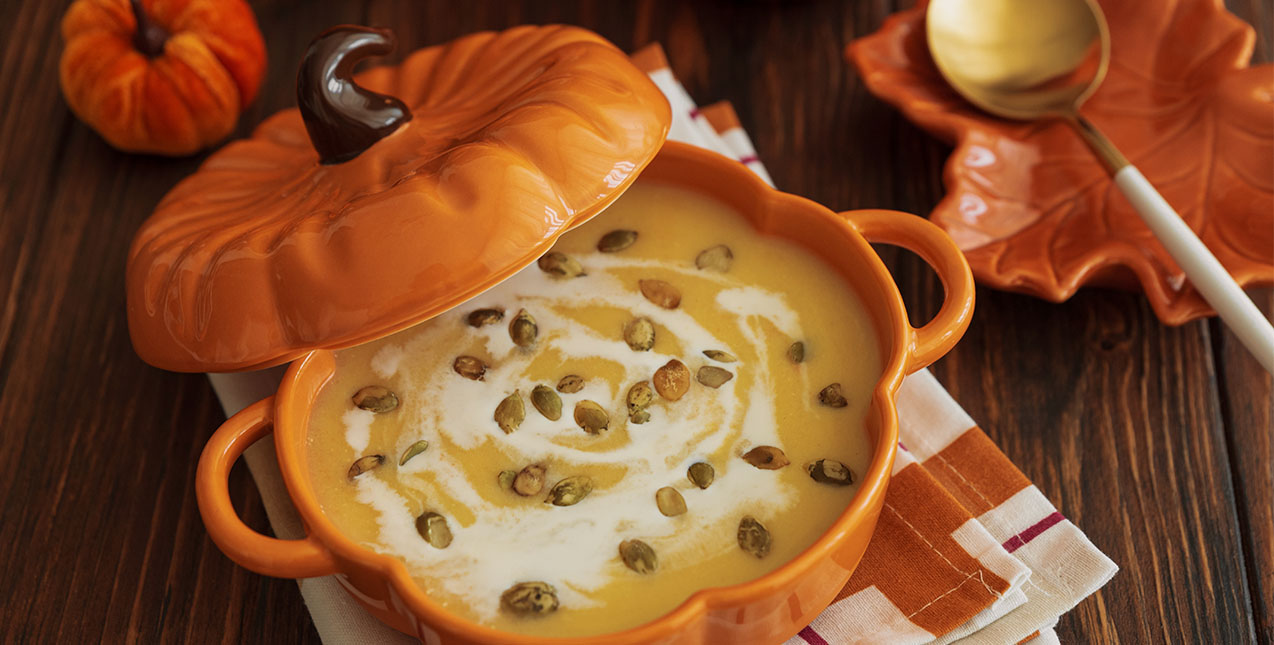 Autumn Nights, Cozy Bites. Warm, homemade soup on a fall evening.